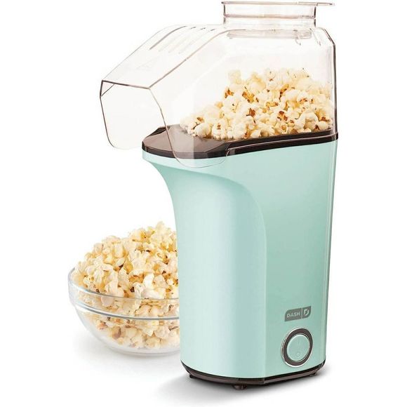 DASH Hot Air Popcorn Popper Maker with Measuring Cup - Aqua (16 Cups) - Picture 1 of 6